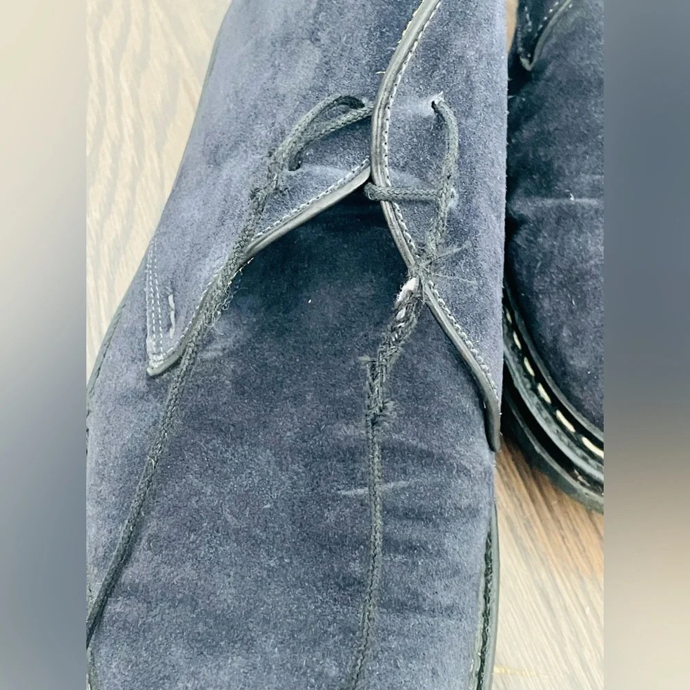 HESCHUNG GENET DESERT BOOT SUEDE BLUE FRANCE